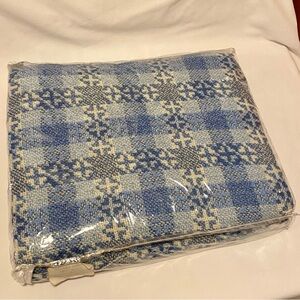 Vintage Plaid Wool Galaxy Throw Blanket Made In Maine NEW
